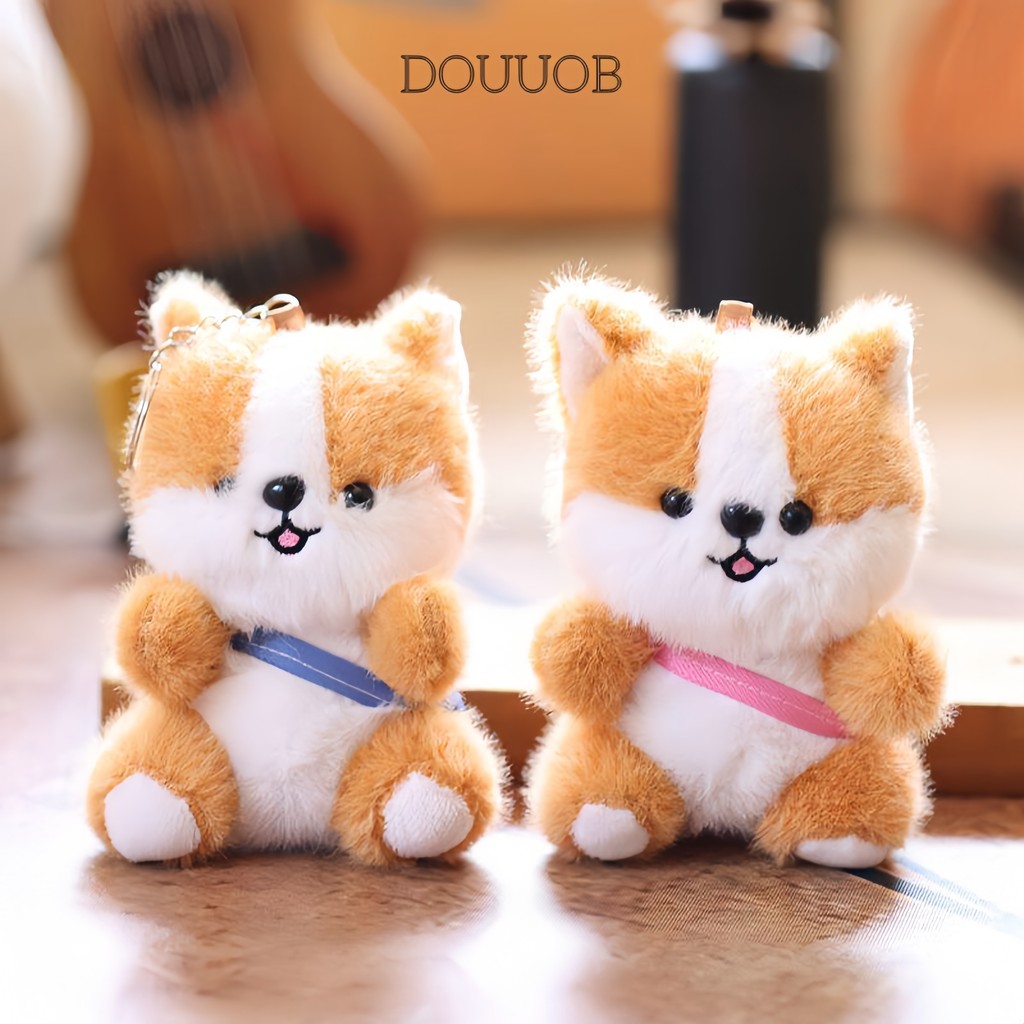 Gantungan Anjing Fluffy – Hadiah Lucu buat Pacar & Sahabat | Gantungan Tas / Hp / Kunci Aesthetic | 