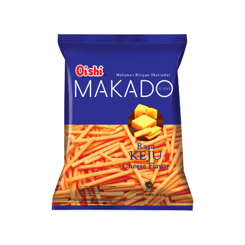 Oishi Makado Sticks Rasa Keju 70 g PAKET SEMBAKO MURAH JAJANAN ANAK HARGA GROSIR TERLENGKAP