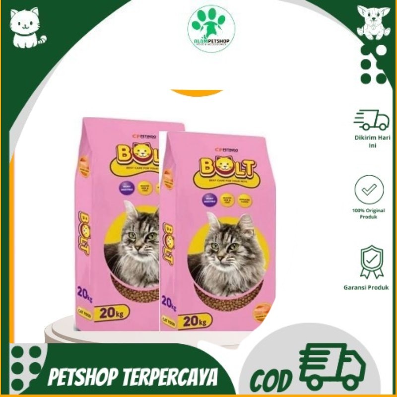 Makanan Kucing Bolt Cat Salmon 20kg