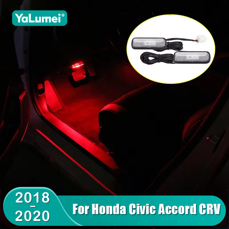 Untuk Honda Civic X Accord X 10th CRV RW 5th 2018 2019 2020 Lampu Ruang Kaki Mobil Lampu Atmosfer In