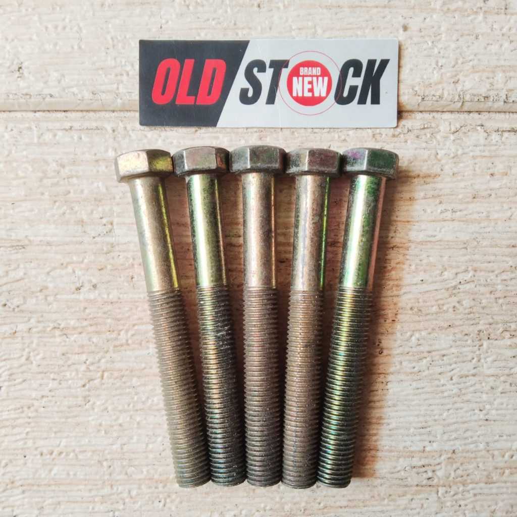 BOLT BAUT KUNING TMS 4.6 KUNCI 14 UNIVERSAL 10X80 -NEW OLD STOCK-