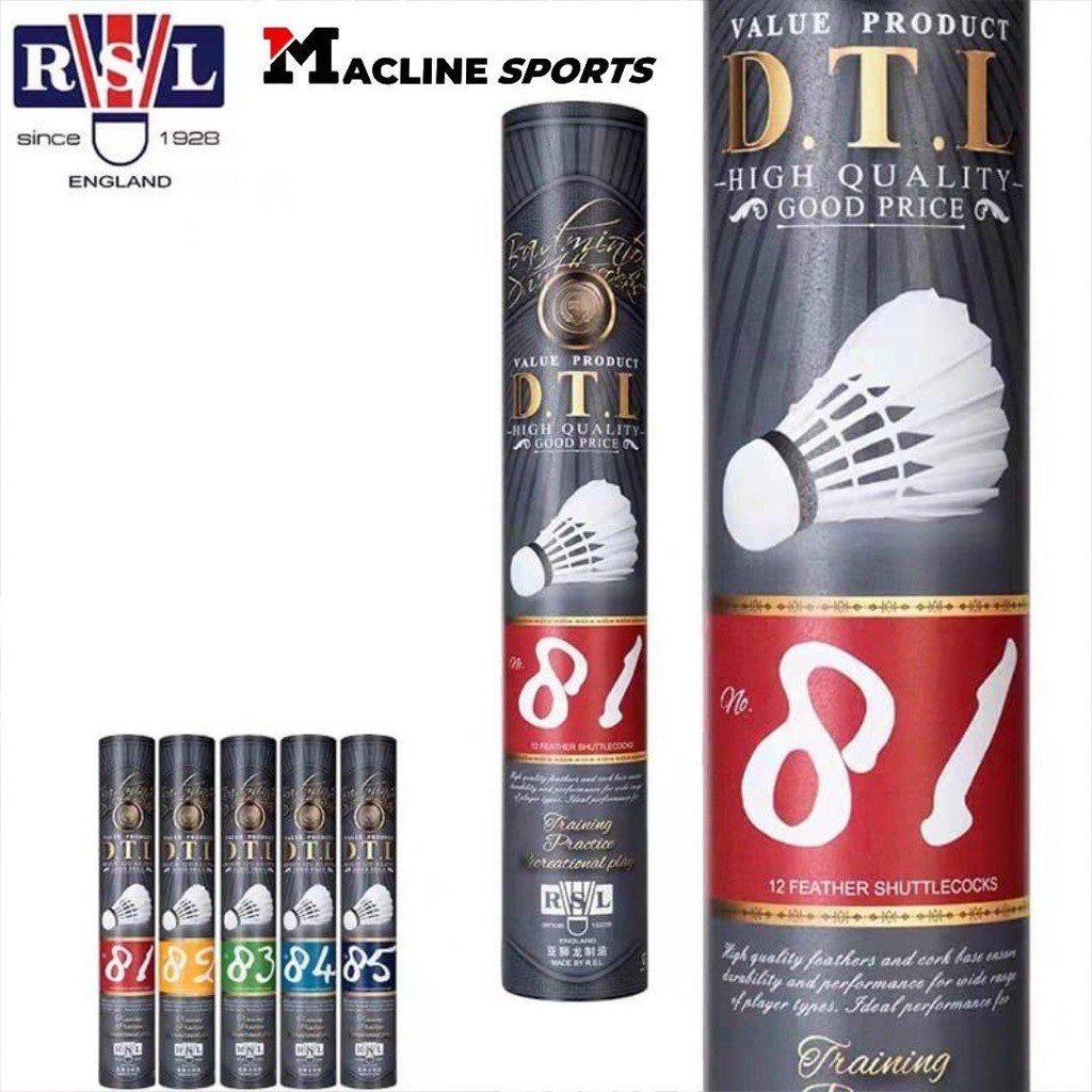 BADMINTON SHUTTLECOCKS DTL 81 BY RSL ORIGINAL RSL COCK | KOK BADMINTON
