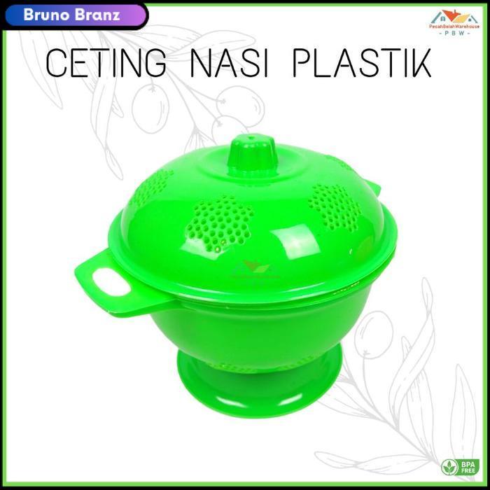 termurah Tempat Nasi Tutup Vision/ Ceting Nasi Plastik / Sangku Nasi Plastik / Wakul Serbaguna - Gre