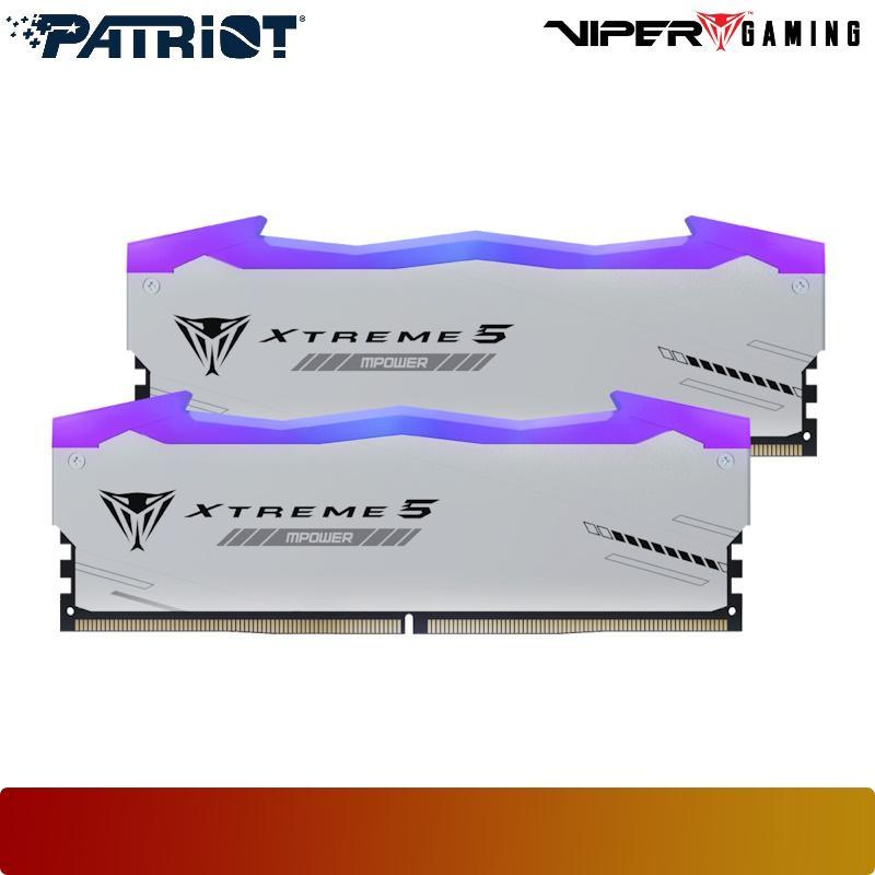 PATRIOT PVXR548G80C38KM | VIPER XTREME 5 RGB MPOWER 48GB (2x24GB) DDR5 8000MHz CL38 AMD EXPO & Intel