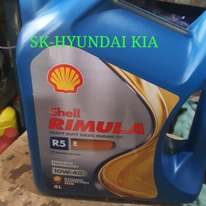 OLI MESIN DIESEL SHELL RIMULA R5 10W-40 ( GALON ) BERMUTU