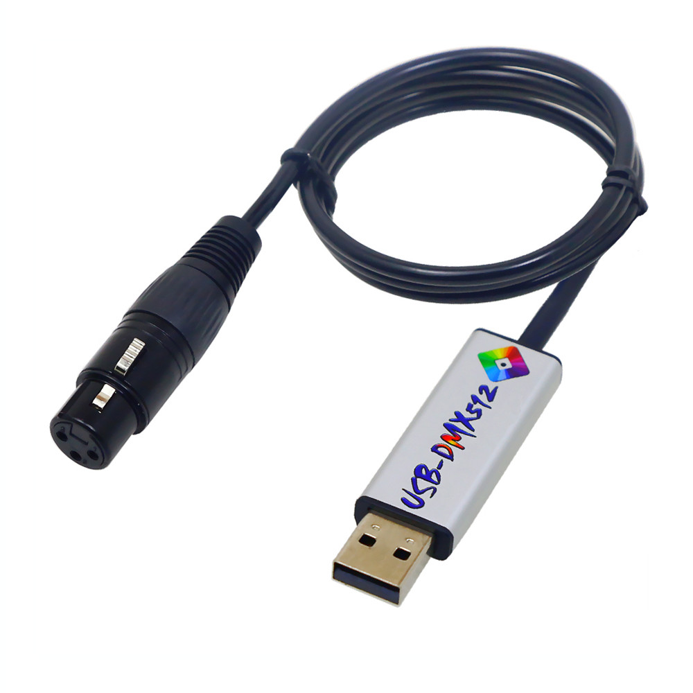 USB to DMX Interface Adapter DMX512 Computer Stage Lighting Controller mmer Usb Led Dmx512 Interface