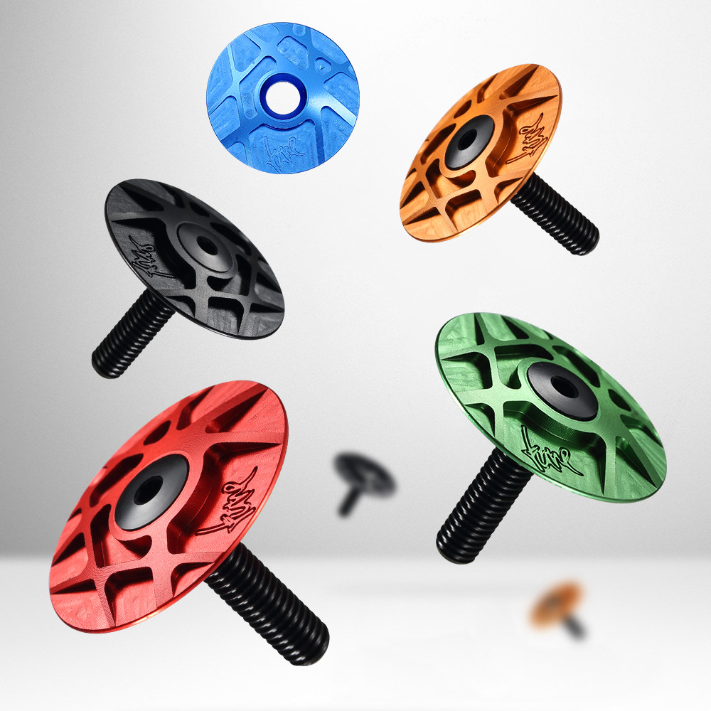 RYET Headset Top Cap Aluminum 7075 Ahead-cap Tune-Cap Extra Light C Mained Bolt Stem Cap Bike Steeri
