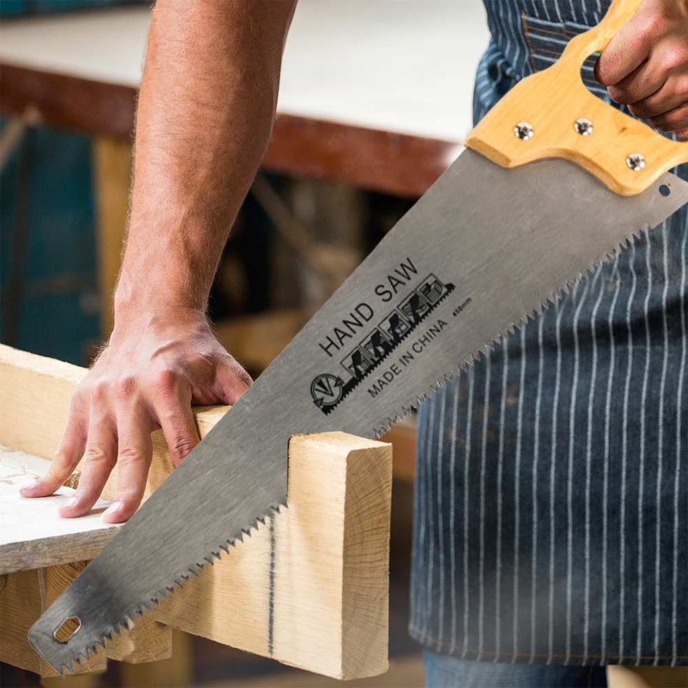ExoticLiving - PYLEAS Gergaji Kayu Tangan Manual Hand Pulled Saw 450 mm 18 INCH BUKAN TJAP MATA IMPO
