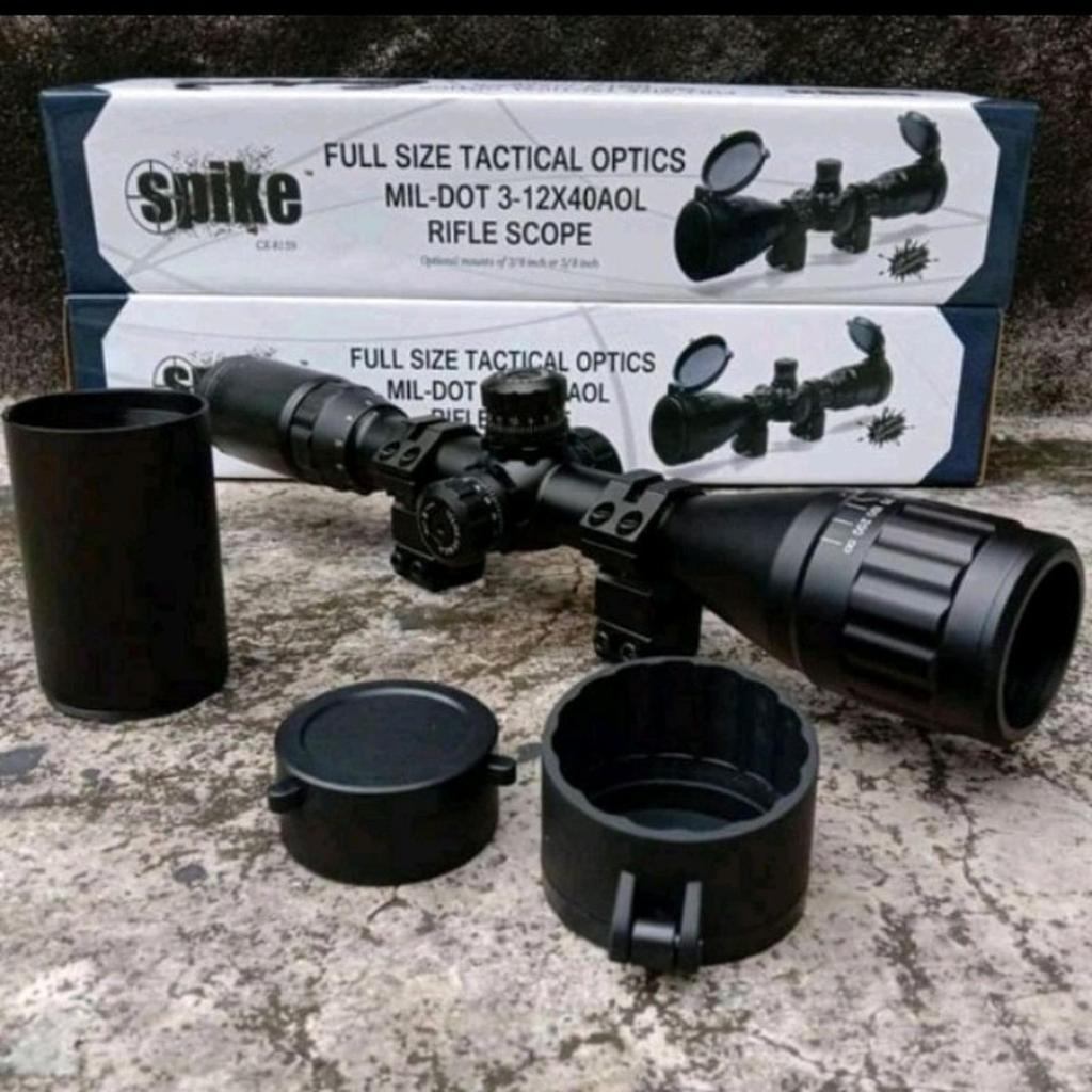 Teleskop Senapan Sniper Series – Teropong Siang Malam BSN & Spike 3-9x40 / 4-16x40 AOL Alat Optik Ja