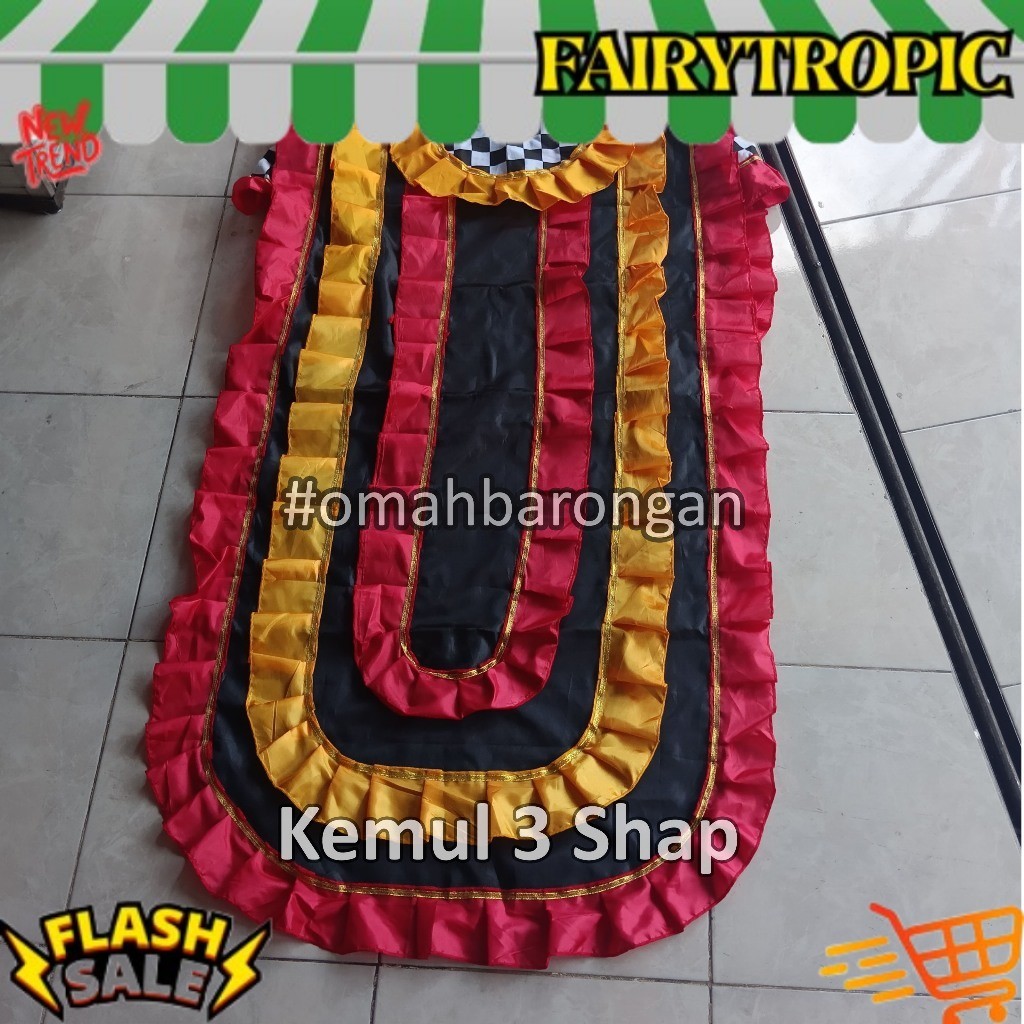 Kemul Barongan Anak SD Pentas Dewasa Warna Biru Hitam Merah Kuning Hijau BEST SELLER 2026