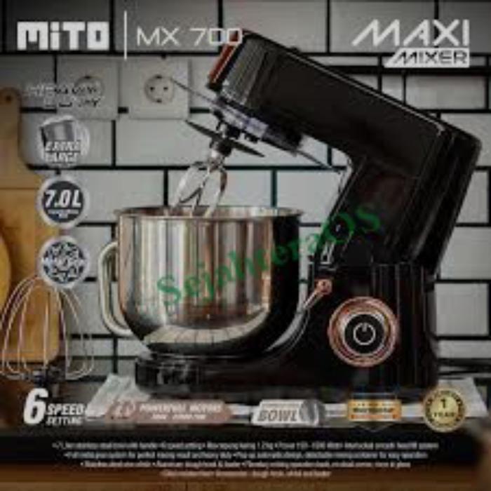 MITO Stand mixer besar 7L : MX700 - Black