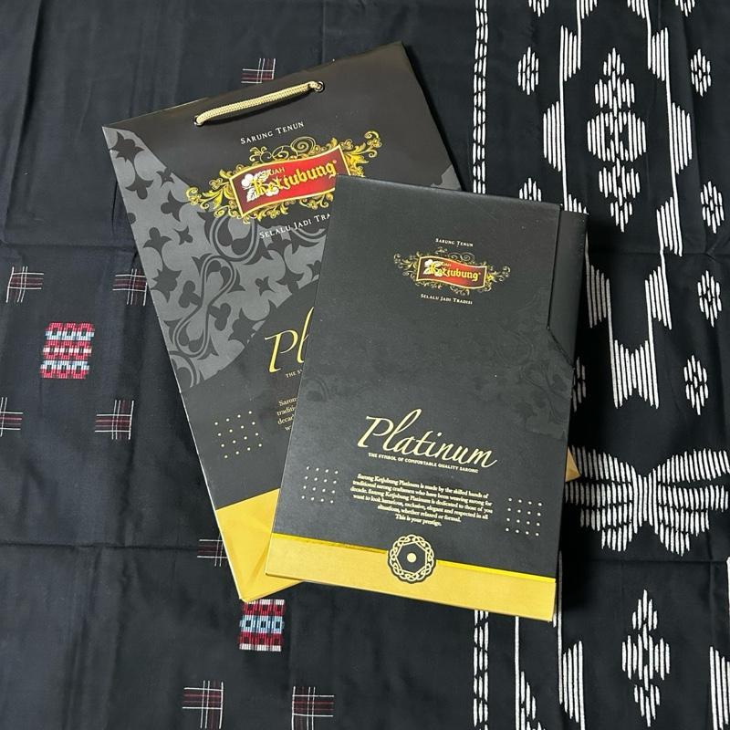 Sarung KETJUBUNG PLATINUM Motif DIS, SPP  Gold