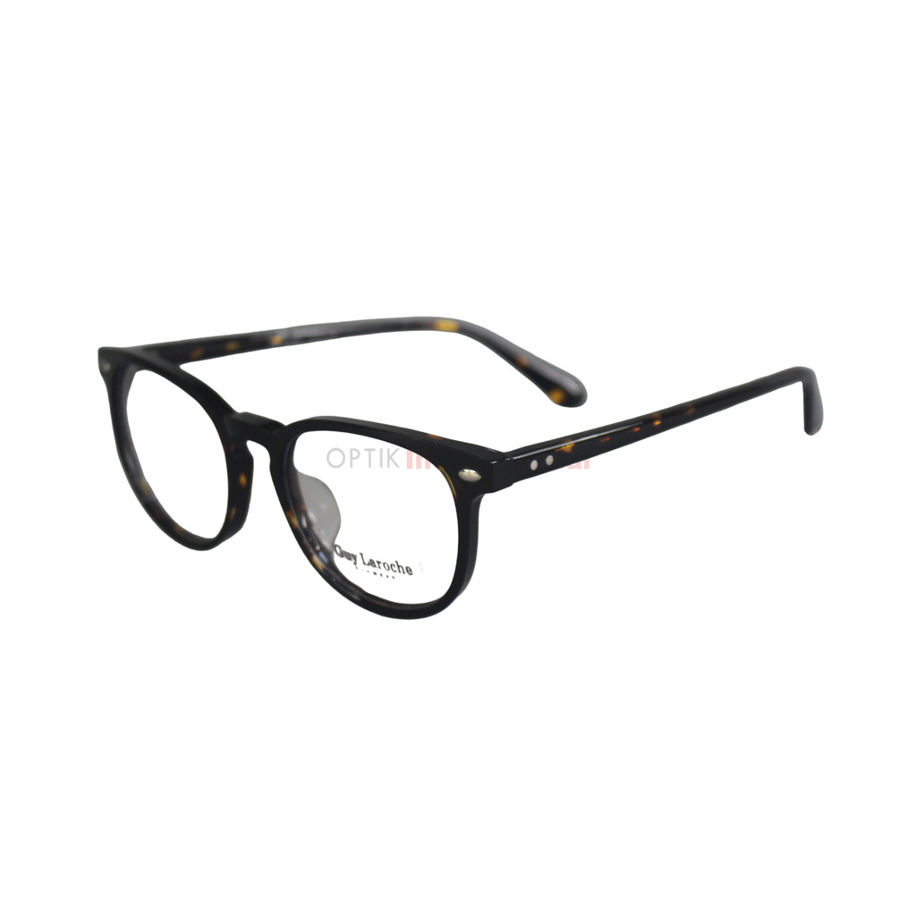 GUY LAROCHE GL109 Kacamata Frame Round Acetate Tortoise Fashion Vintage