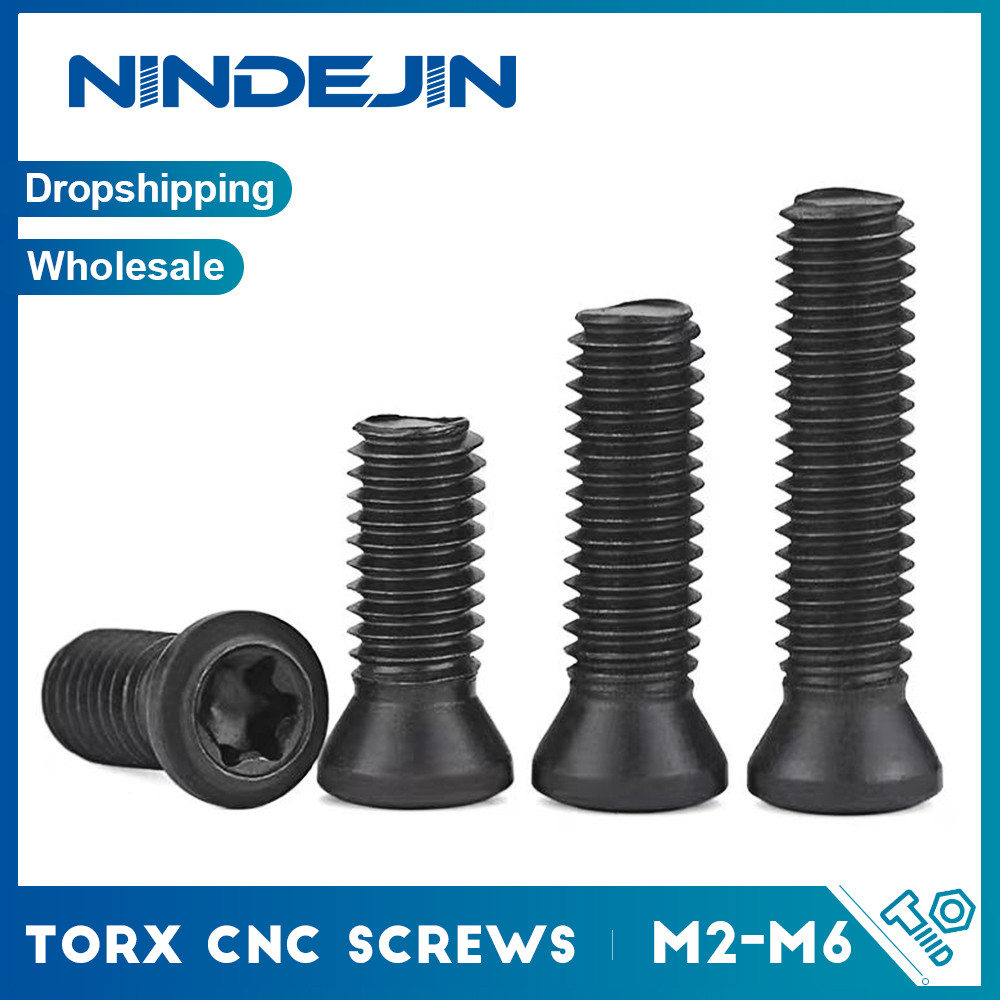 Sekrup Torx CNC Baja Kelas 12.9 M2 M2.5 M3 M3.5 M4 M5 Sekrup Torx Hitam untuk Menggantikan Pemotong 