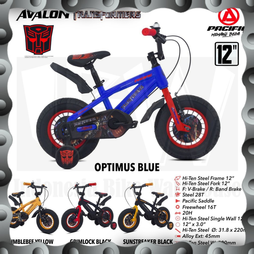 IBW - Sepeda BMX PACIFIC AVALON TRANSFORMER Uk 12" 16" 18"