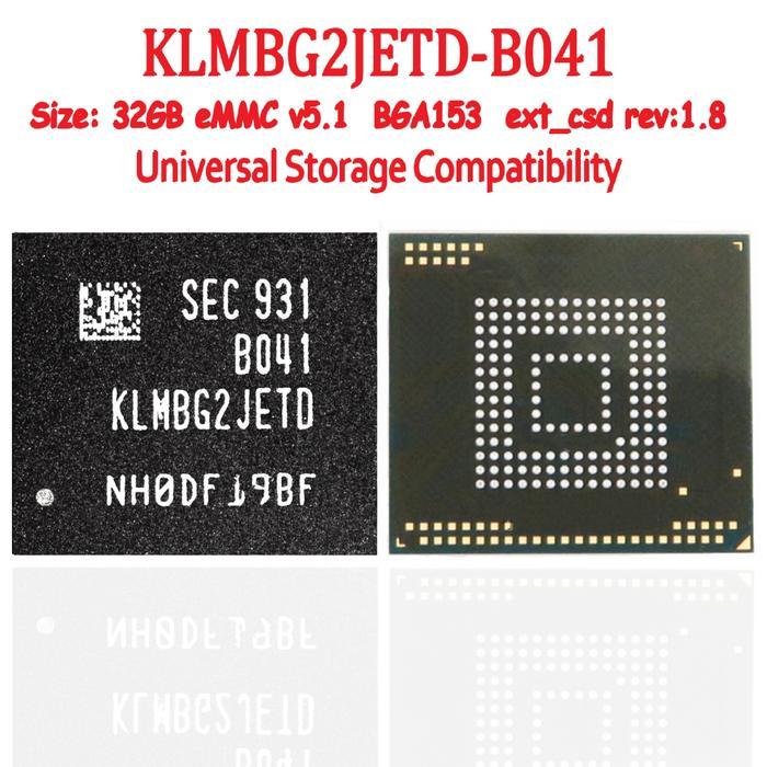 IC eMMC KLMAG 16GB KLMBG 32GB KLMCG 64GB KLMA KLMB KLMC SAMSUNG Universal Storage BGA153 - RPMB Clea