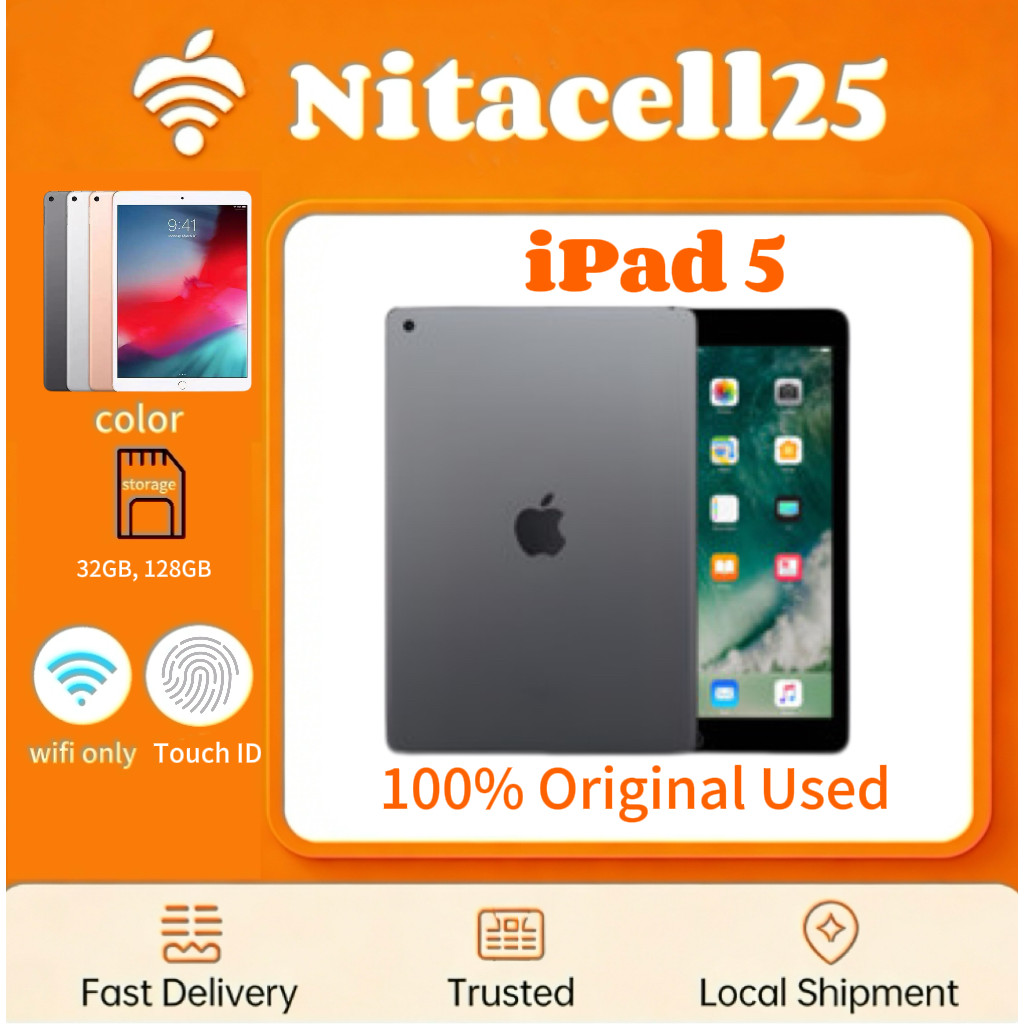 IPad 5 WIFI ONLY 32GB 128GB Bekas Second Original Mulus Fullset