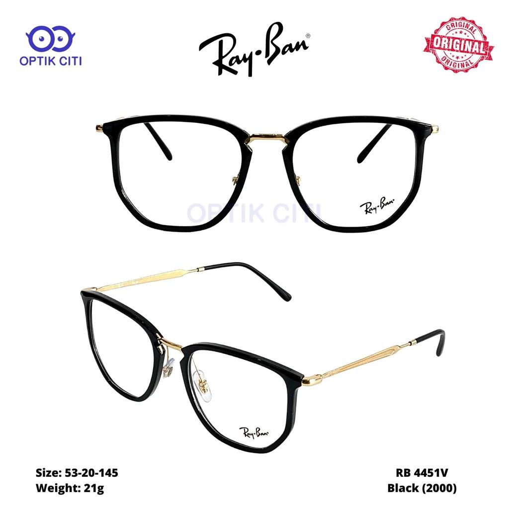 Frame Kacamata Pria Wanita Rayban RB 4451 V Original
