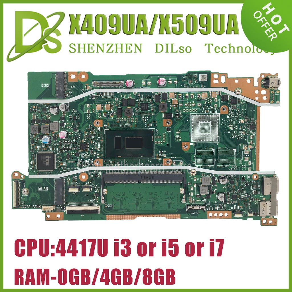 Mainboard For ASUS X409UB X409UA X509UA X509UB A409U A509U F409U F509U X409UJ X509UJ Laptop Motherbo