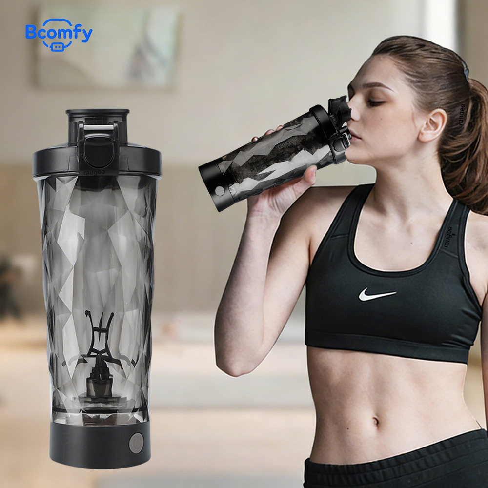 Protein Shaker Bottle Electric Mixing Cup 700ML Portable Automatic Shaker Bottle Rechargeable Protei