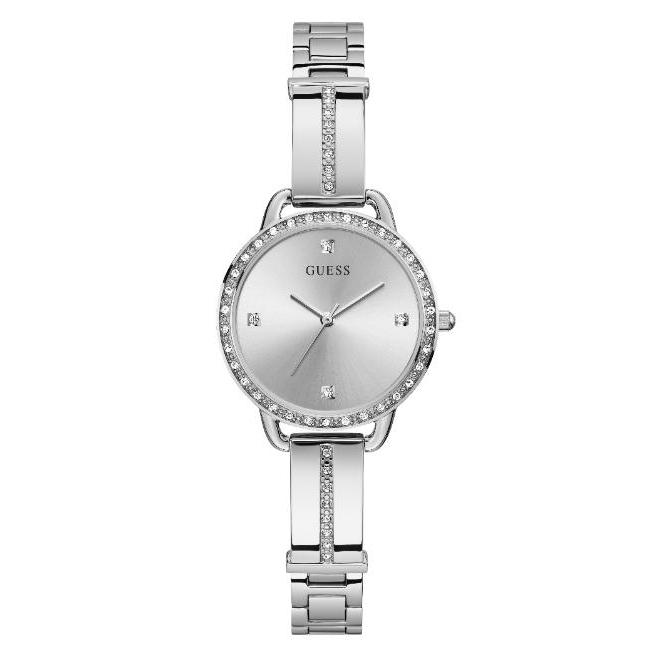 GUESS-BELLINI GUESS Ladies Silver Tone Analog Watch