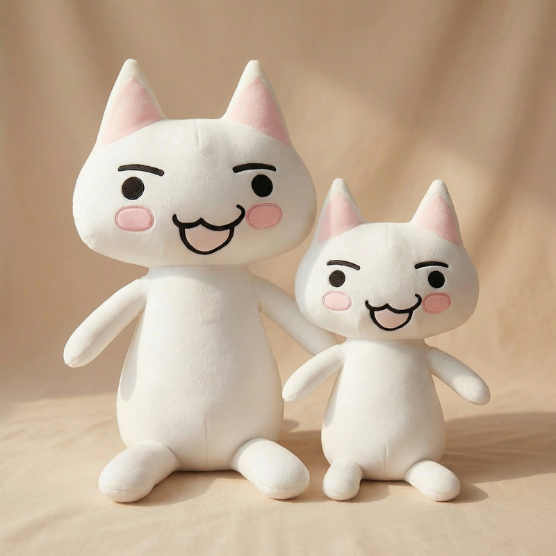 80cm-110cm Big Kawaii Toro Inoue The Cat Plush Toy Soft Anime Cartoon Animal Doll Room Decorations K