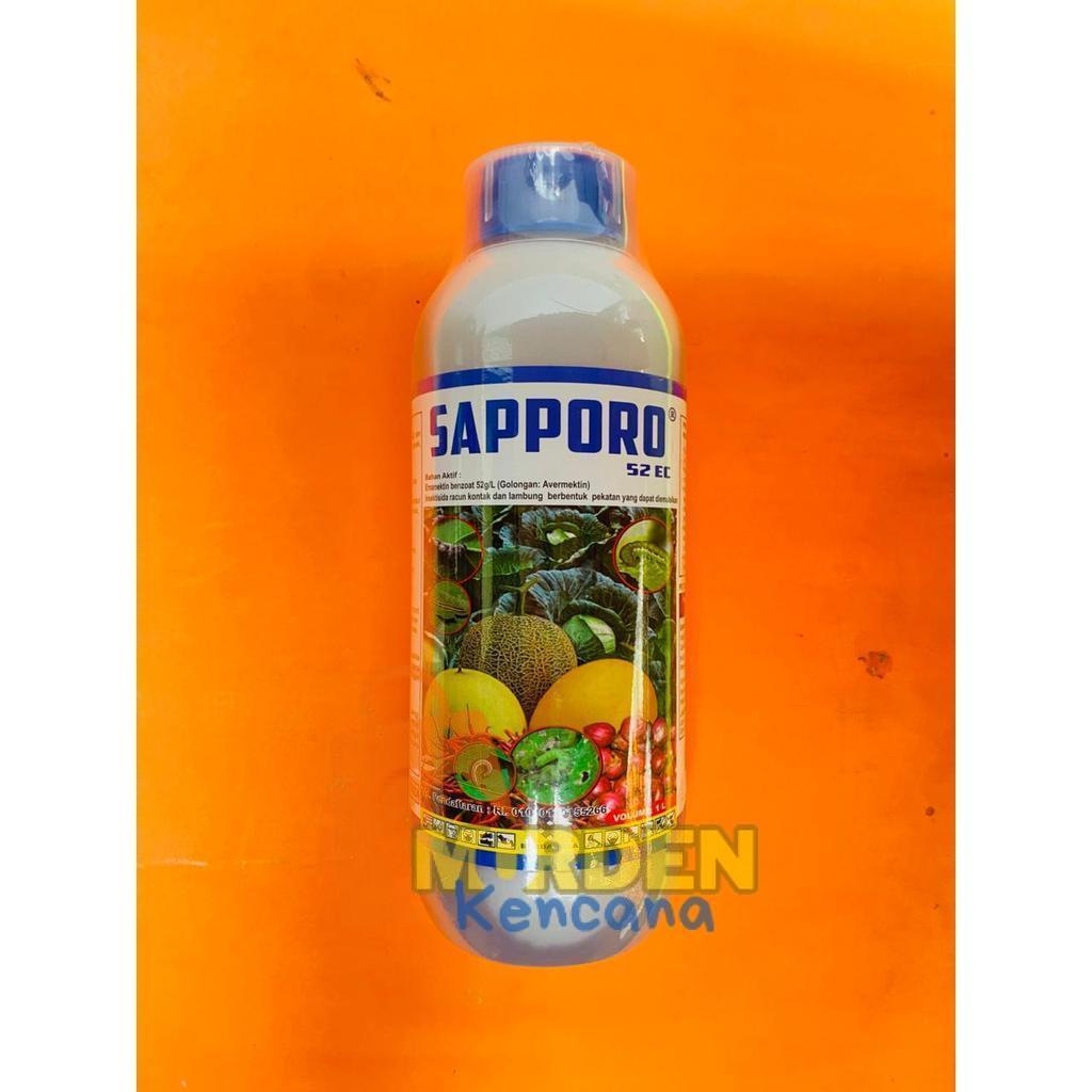 Insektisida emamektin pengendali ulat SAPPORO 52 EC isi 500ml 1 liter dari Santani Agro Mandiri