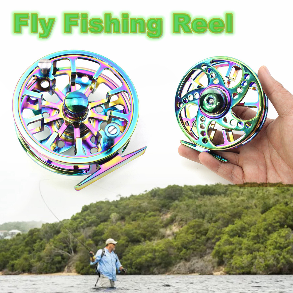 Fly Fishing Reel Full Metal Fishing Reel Fly Reel Front Cast Reel Colorful Fishing Line Reel Europea