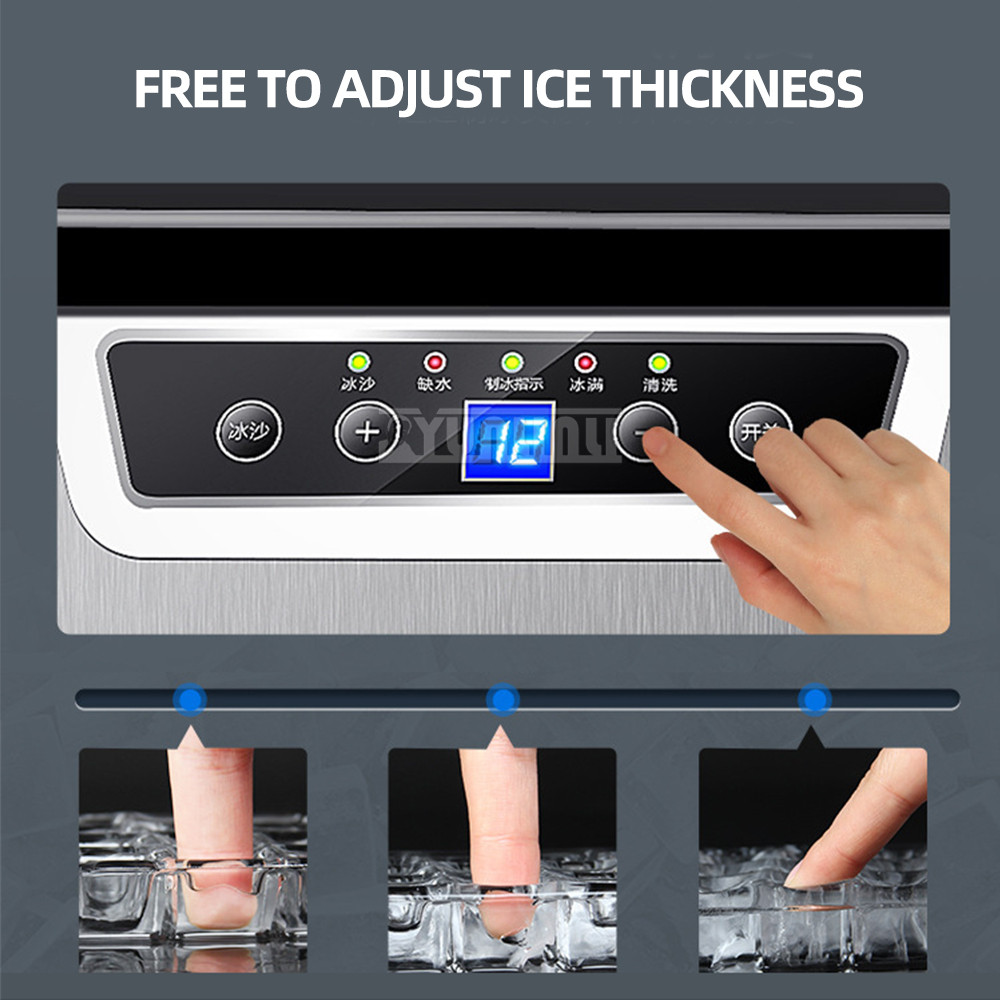 Automatic Commercial Ice Maker Crusher Portable Electric Ice Machine Iijsklontjes Snow Maker Machine