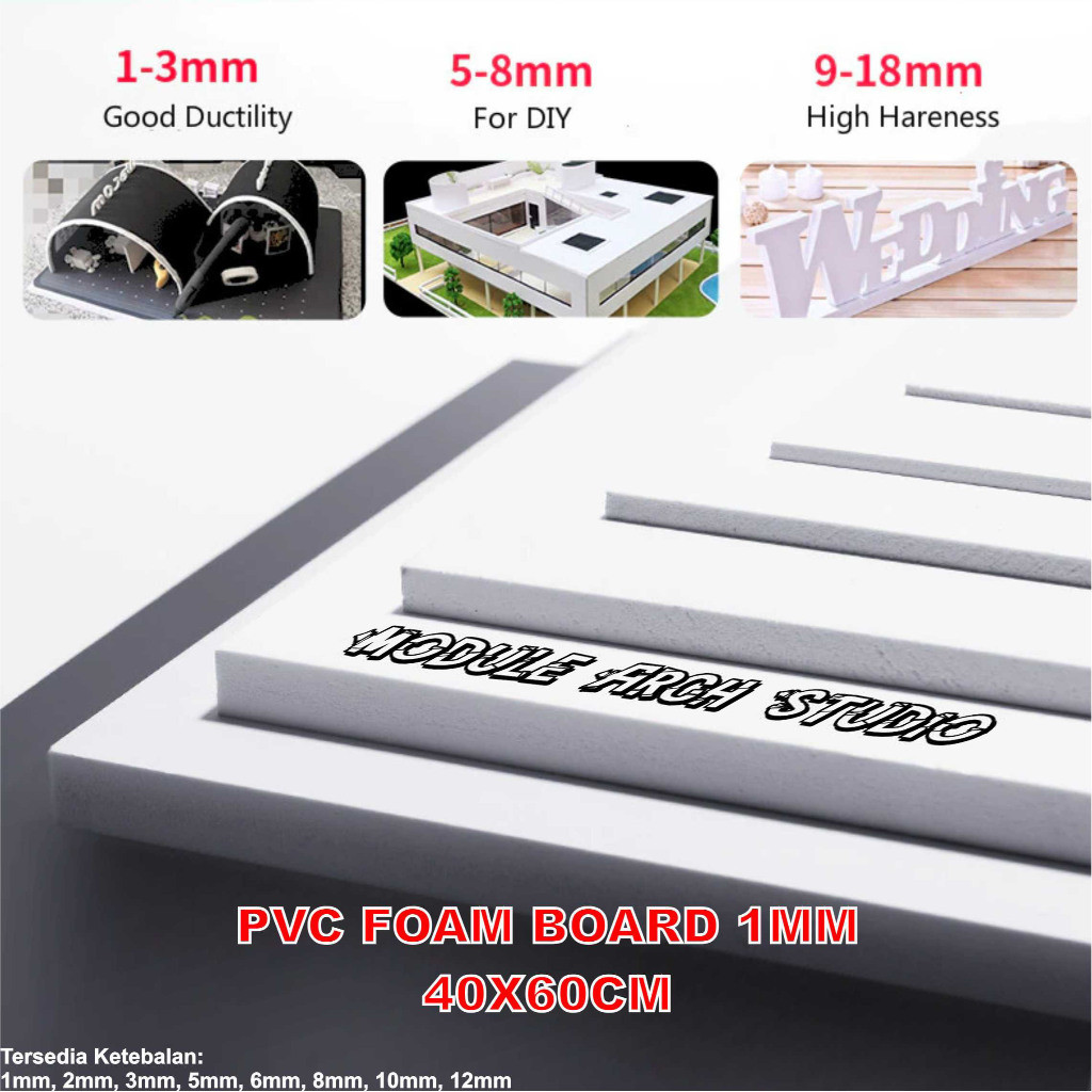 TERBARU PVC Foam Board 1mm 60x40cm