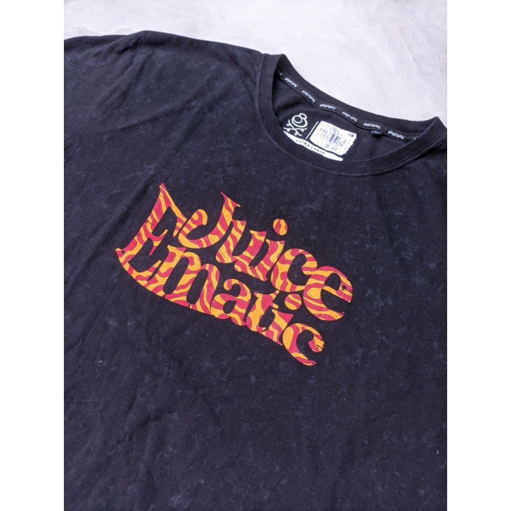 (COD) kaos juice ematic flowy original - size XL ( hitam washing)