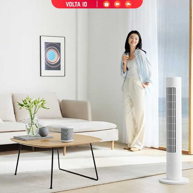 Xiaomi Mijia Kipas Angin Lantai Tower Fan Adjustable Smart App - BPTS02DM