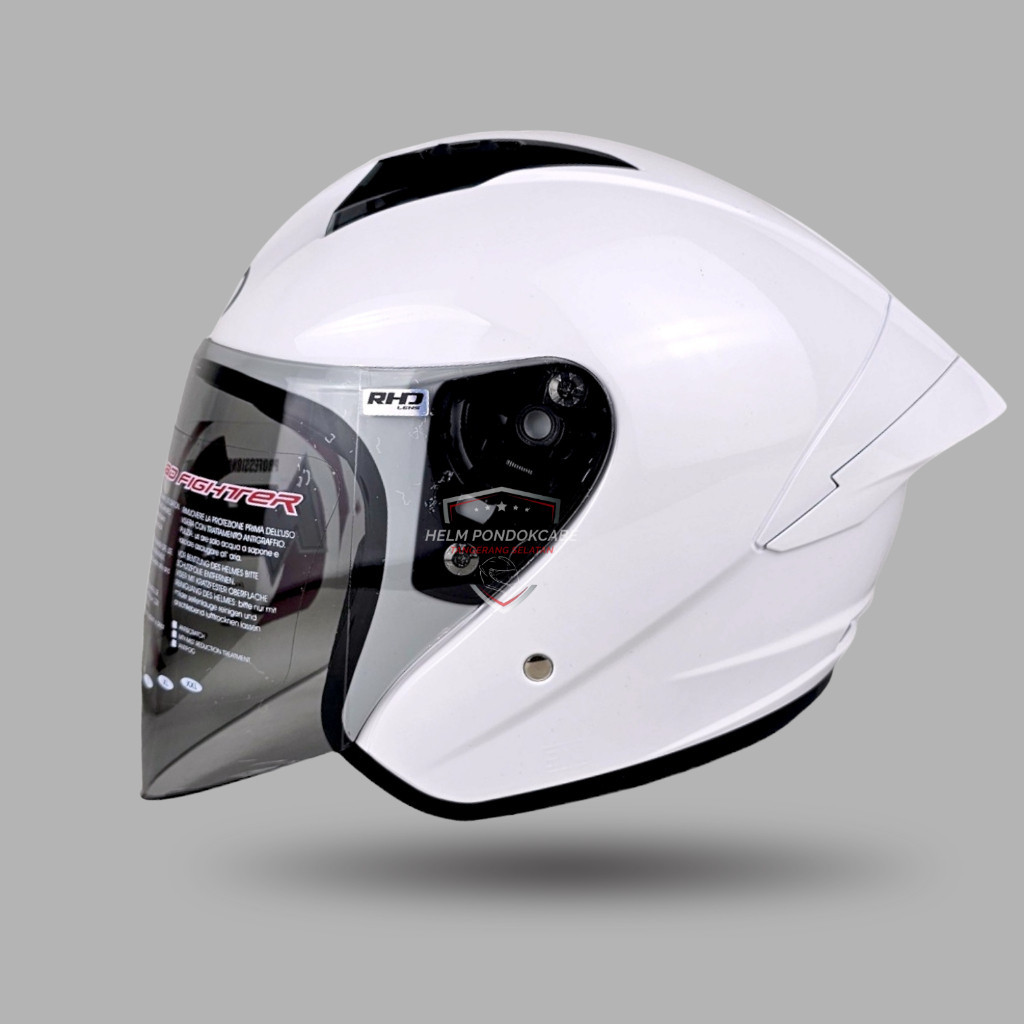 NHK N1 MAX Putih Orginal Helm Half Face-single visor All warna