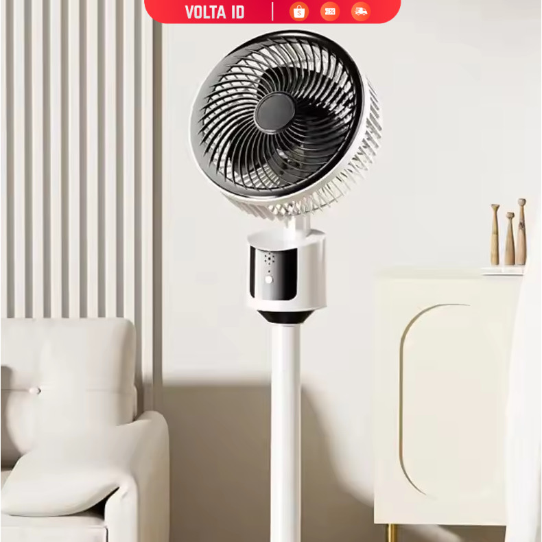 ALIONG Kipas Angin Lantai Floor Fan Multi Angle Swing USB Powered - XT-01