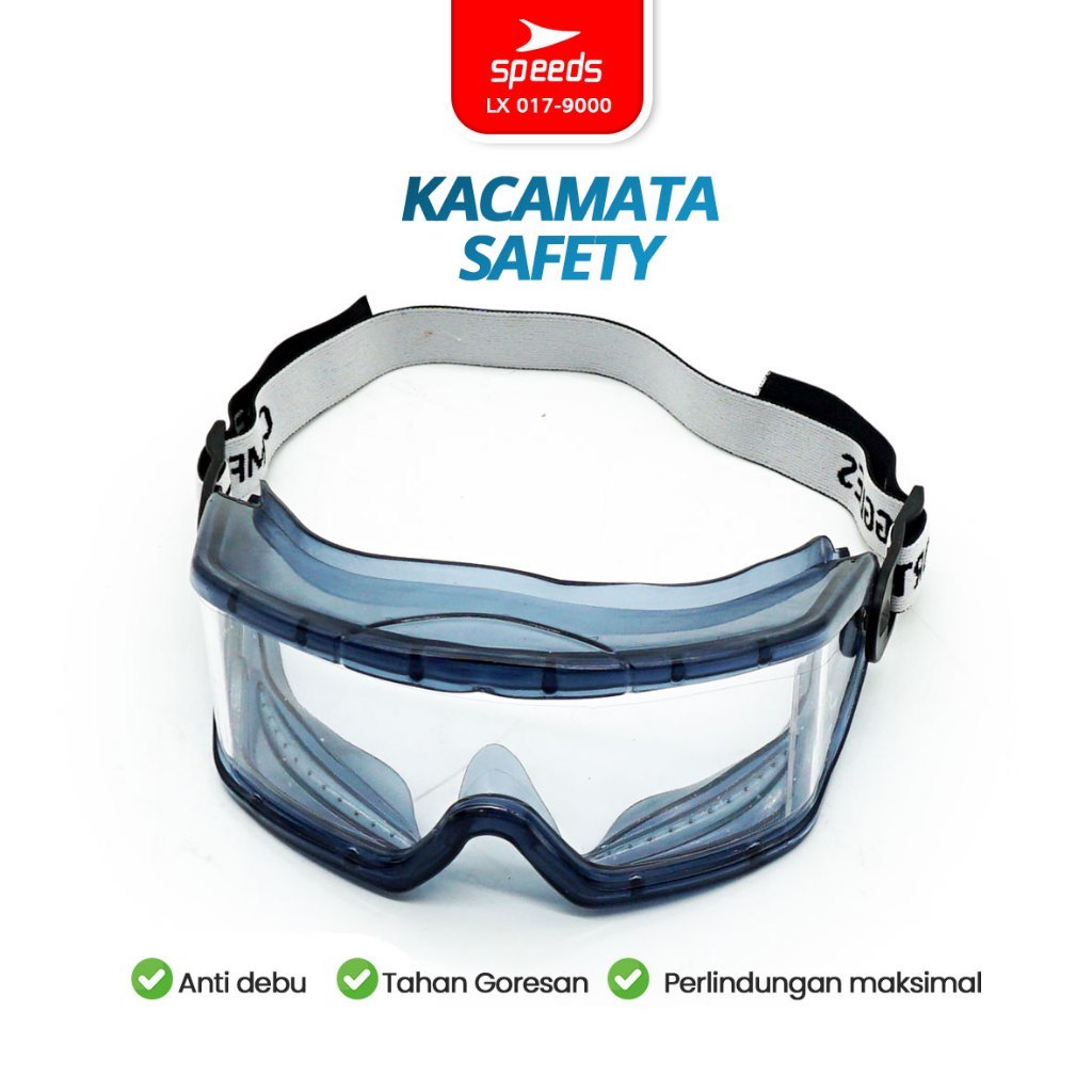 SPEEDS Kacamata Anti Virus / Kacamata Safety Glass / Kacamata APD LX 017-9000