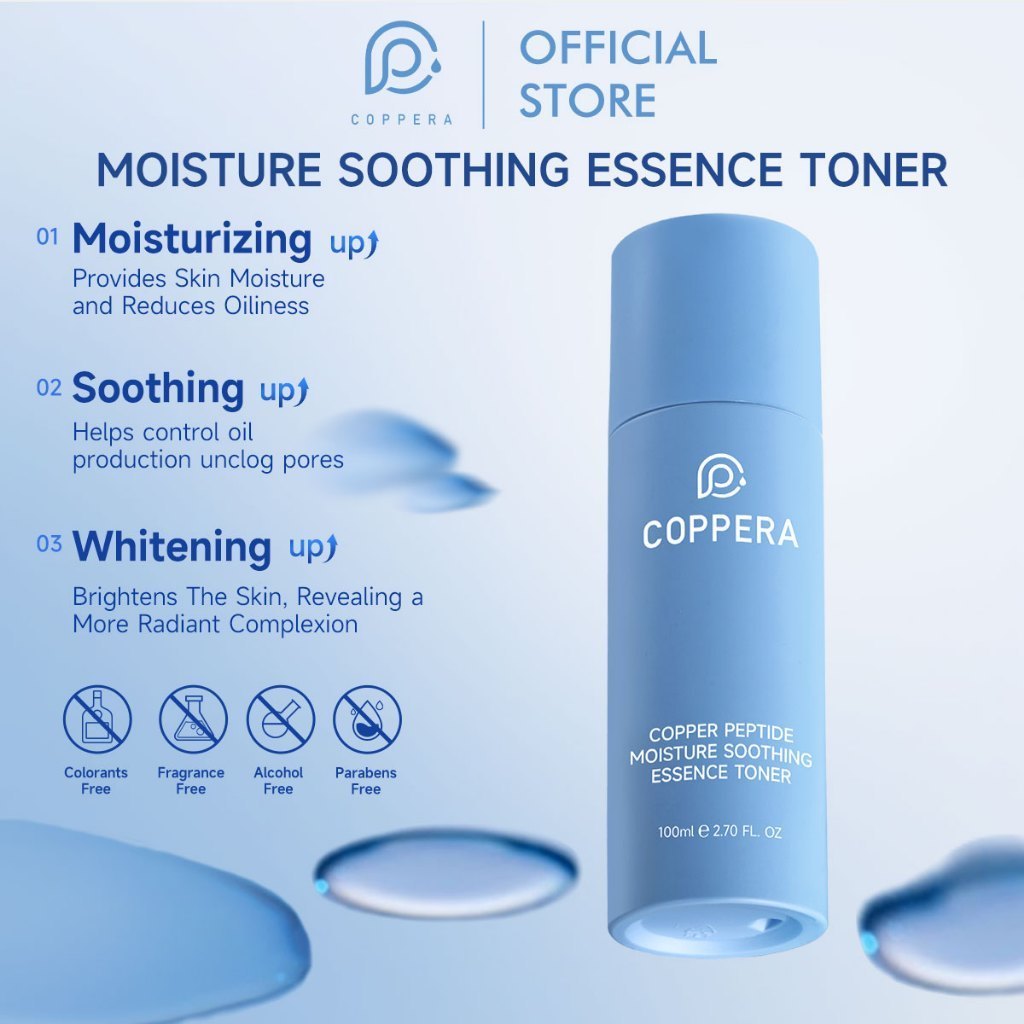 [READY STOCK + BPOM] ORIGINAL COPPERA Copper Peptide Moisture Soothing Essence Toner 100ml Moisturiz
