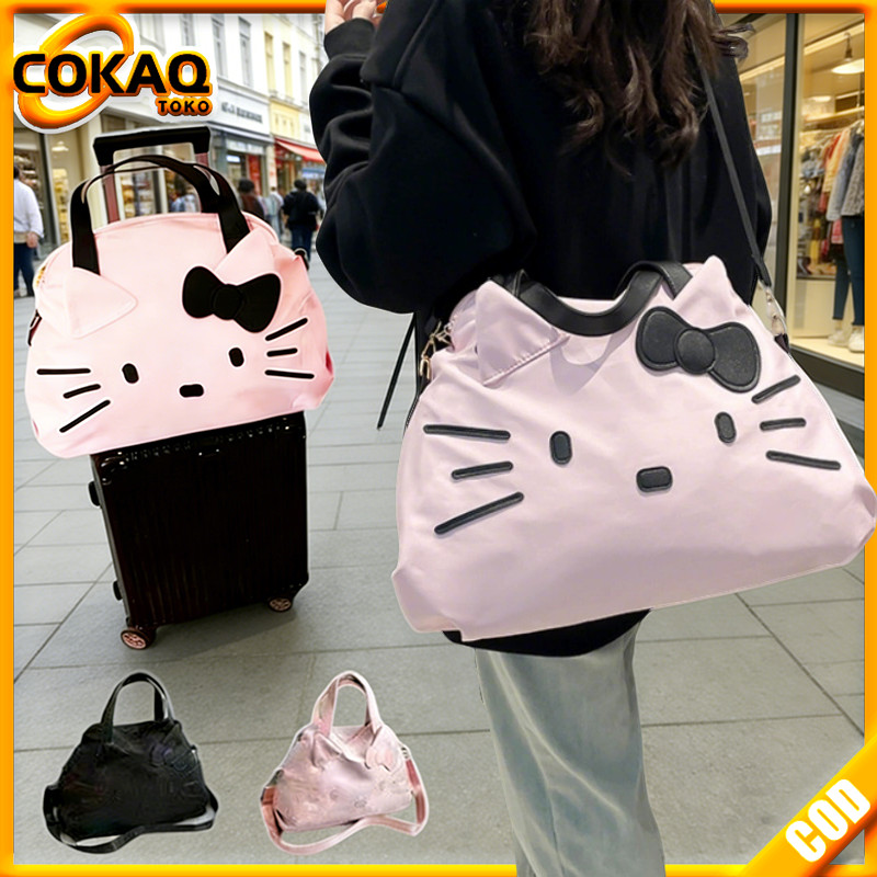 COKAQ Tas Travel Hello Kitty Lucu Tas Besar Travel Bag Tas Selempang Tas Tenteng Tas Gym