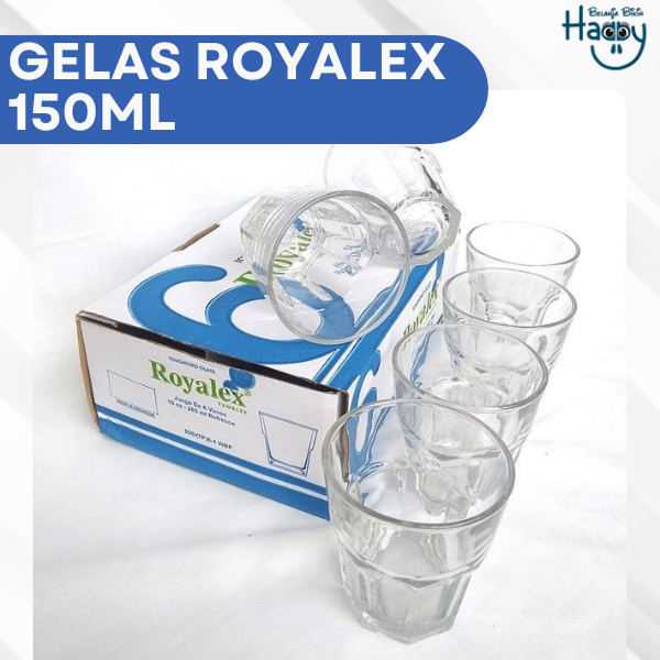 BBH Gelas Royalex 150ml 1 Box 6 Pcs - Gelas Kopi Sanger Teh Minuman Pudding Setengah Lusin Royalex 1