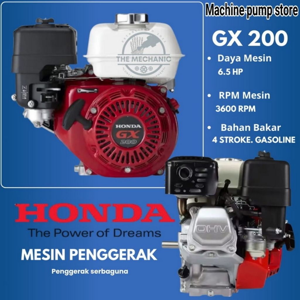 ENGINE Mesin Penggerak Serba Guna GX200 GARANSI RESMI MESIN PENGGERAK HEAVY DUTY