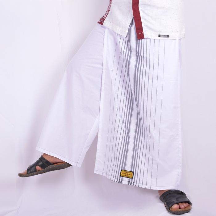 celana sarung wadimor dewasa - putih garis, dewasa