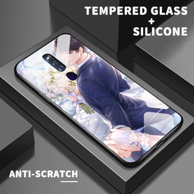 Case OPPO F11 Pro F9 F5 Youth F27 F7 F15 F17 F19 F19s F1s F21 4G F21s F23 F25 Find X3 Lite K9x Glass