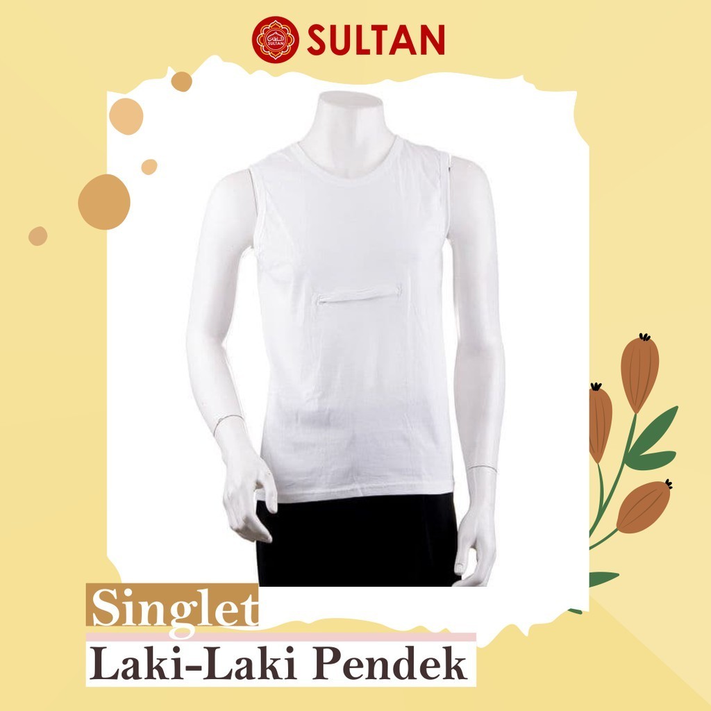 Kaos Dalaman Umroh Haji Putih Singlet Pria Jumbo Kaos Buntung Pria Kantong Depan