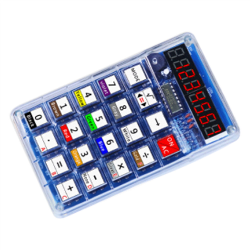 Y Calculator Kit LED splay Calculator Electronic Making With Batteries For Learn Soldering Assembly 