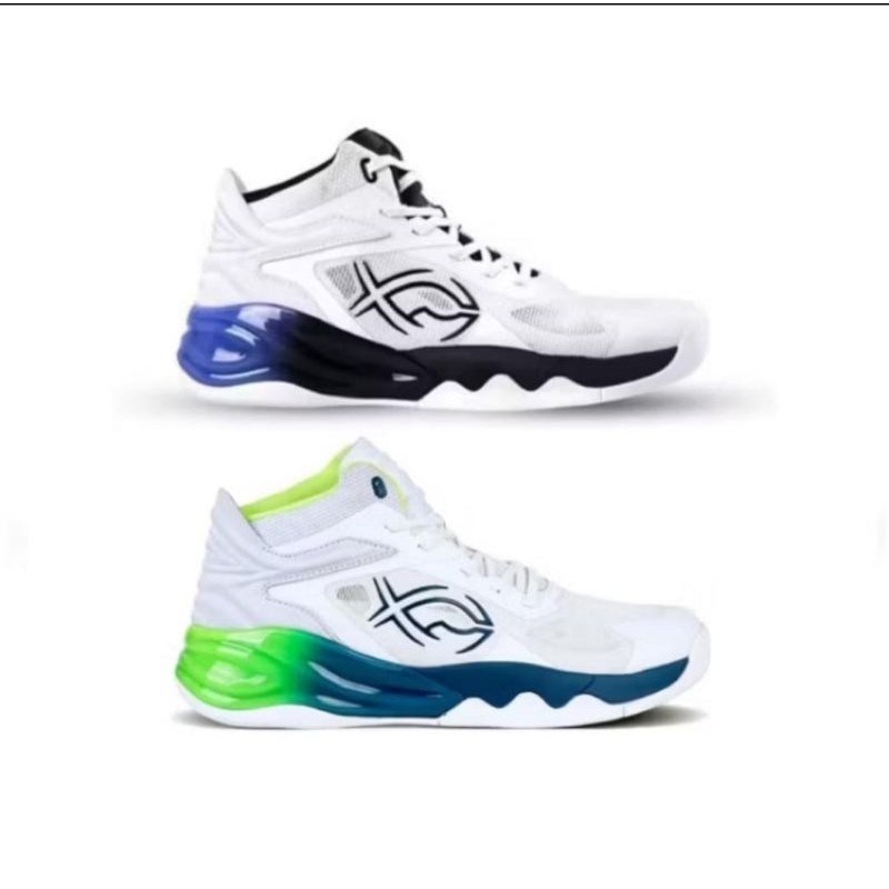 FIXCH SEPATU VOLI/VOLLEY ORIGINAL LUNATIC - WHITE BLACK PURPLE/fixch sepatu voli terlaris original/s