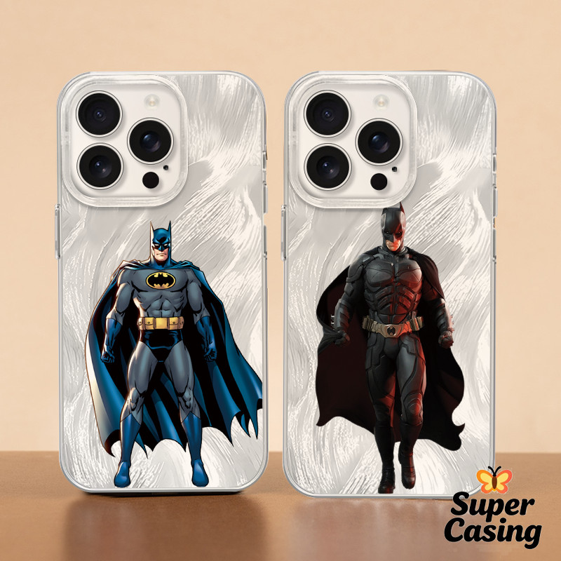 Populer Realme Untuk anak laki-laki Batman Tampan Manusia Super Case Super Softcase tahan kejut Case