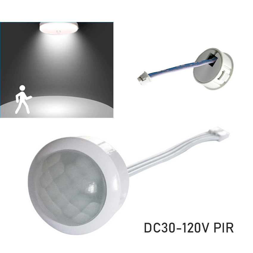 Modul Lampu LED Plafon Driver Sensor Gerak PIR & Radar AC 120V, Cocok untuk Upgrade Lampu