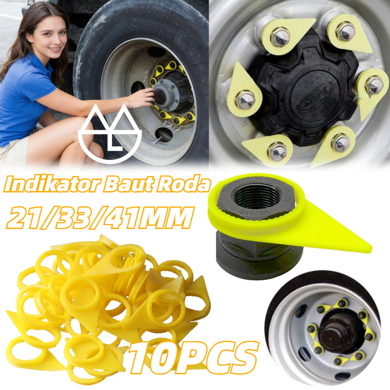 10PCS Indikator Baut Roda 21/33/41MM Anti Korosi Tahan Panas Tutup Wheelnut Universal Mobil