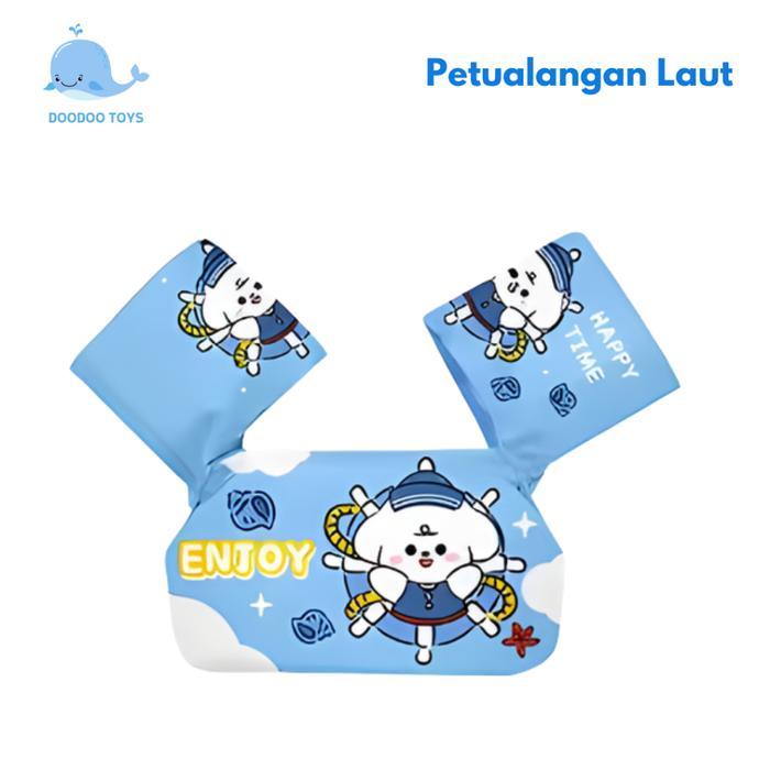 Pelampung Renang Anak Model Rompi Lengan Karakter Lucu Anti Tenggelam Aman Untuk Belajar Berenang