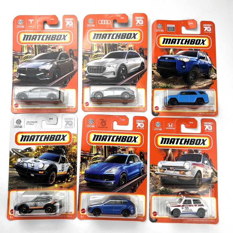 2023 MATCHBOX 1:64 AU MAZDA HONDA CAYENNE  911 RALLY TESLA MODEL TOYOTA 4RUNNER NISSAN SENTRA e-cast