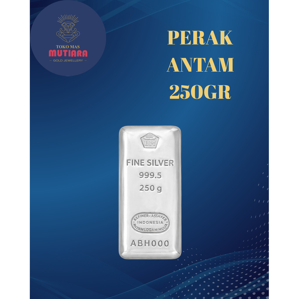 [MUTIARA] LM PERAK ANTAM 250GR | LOGAM MULIA SILVER 99.95% MURNI